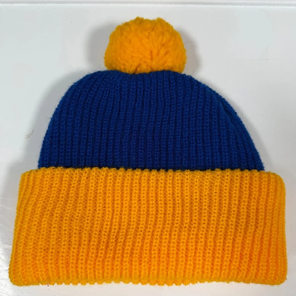 NFL Beanie San Diego Chargers Kids OS Blue Yellow Vintage Deadstock Knit Pom Hat